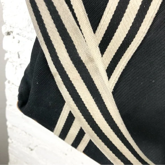 Pottery Barn Kids Black and Tan Striped Bag - Picture 4 of 12